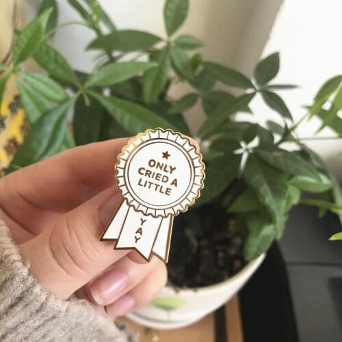 Only Cried A Little Hard Enamel Pin Lapel Pins Badge