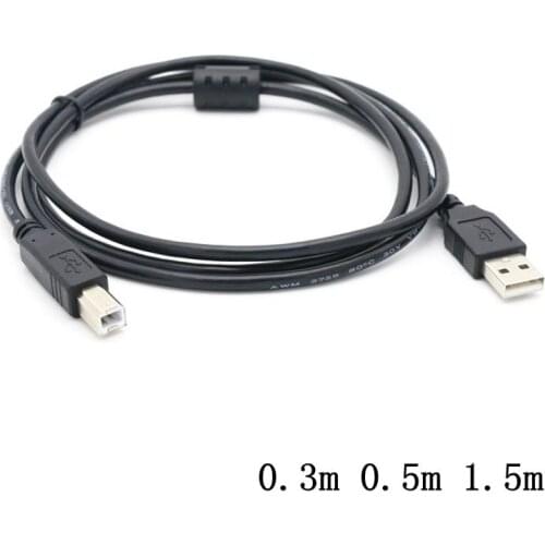 USB 2.0 A type Male to USB B Type Male USB-B Printer Scanner Hard Disk cable 30cm 0.3m 150cm 1.5m 0.5m 50cm
