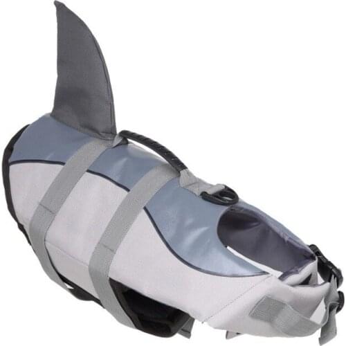 Brilliant Dog Swimsuit Life Jacket Reflective Summer Pet Mermaid Swimwear Clothes Whale Coat For Medium Big Large Dogs