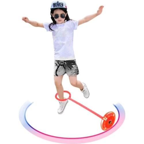 Sports Swing Ball Ankle Skip Ball Flashing Jumping Ring Jump Ropes Dancing Games Foot Toy Sport Exercise Fitness Equipme