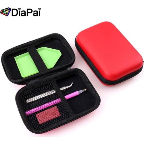 DIAPAI 5D DIY Diamond Painting Tool Bag Accessories Diamond Embroidery Cross Stitch Kits Tool Home Storage Bag Organizer Case