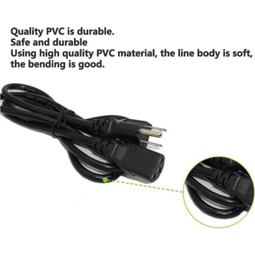 Three-core American standard power cord
