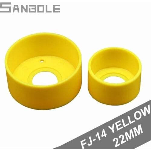 Yellow Protective Cover For Emergency Stop Button Switches Accessories FJ-14 22MM Protective Cover For Switch Head Bowl Cover