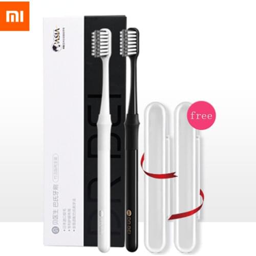 Youpin Doctor B Tooth Mi Bass Method Better Brush Wire Couple Toothbrush Including Travel Box for Mijia Smart Home