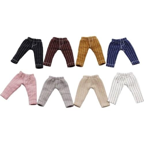 1PCS OB11,BJD Doll Clothes Stripe Long Pant for Doll Accessories Clothing(Fit Obitsu11,Ob11,1/12 BJD Doll)