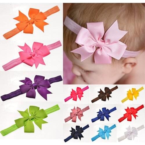 10PCS Hot Hair Bands Floral For Girls Selling Kids Headband Baby Girls Flower Headband Lace Bow Hairband Flower Headbands