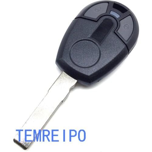 10pcs/lot 2 buttons transponder key fob shell blade can be seperated for fiat car with sticker