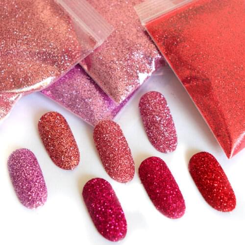 10g/bag Holo Nail Art Glitter Powder Sequins Shiny Flakes Sparkly Rose Gold Chrome Pigment Dust Gel Polish Manicure Decorations