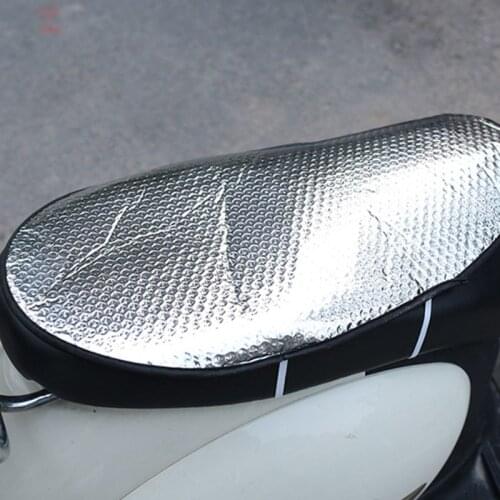 Motorcycle Seat Cushion Cover Universal Rainproof Sunproof Heat Insulation Mounting Air Pad Motorbike Seat Protection