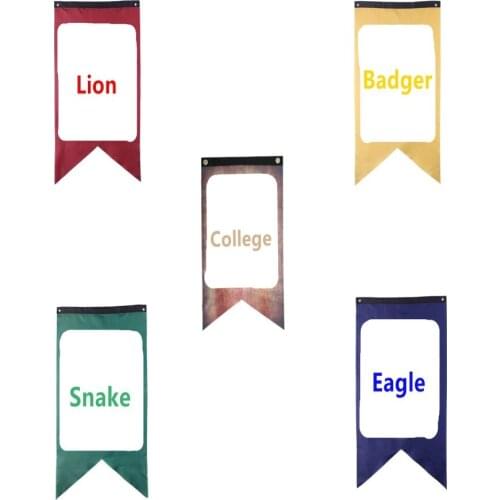 75*125cm Harri Potters Flag Halloween Banners College Christmas Kids Supplies Decoration Bunting Hanging Flag Gift for Children