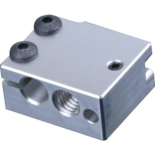 Haldis 3D Volcano heating block has aluminum/copper plated copper/brass for 3D printer BMG, TItan