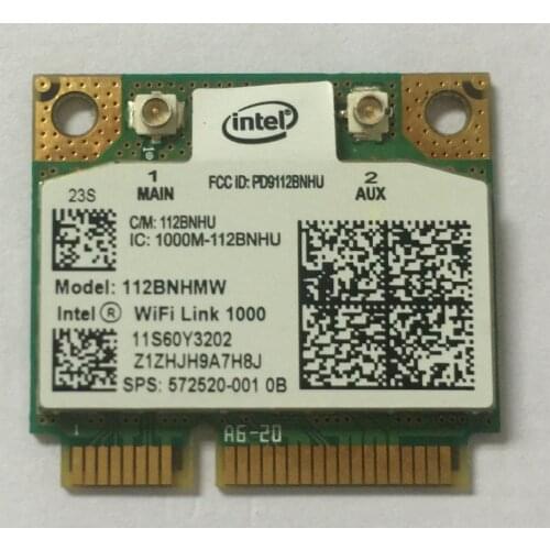 Intel 1000 112BN_HMW Half Mini PCI-e Centrino Wireless WLAN Wifi Card Module 802.11 bgn for HP 572520-001 60Y3202