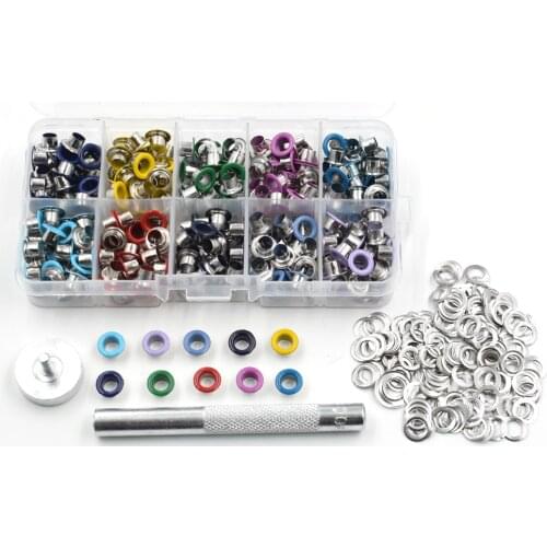 Eyelets DIY materials color spray gas Rivets Color buttonholes Multicolor buckle Shoelaces eye Metal hole Eyelet tool