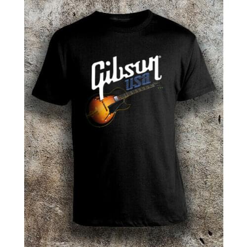 Gibson Usa Electric Rock Guitar Printed Men T-shirt - Size S -5XL