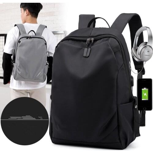 Scione Waterproof Mens Backpack School backpack 15.6inch Laptop Bag Man USB Charging Travel Bag Korean Backpack