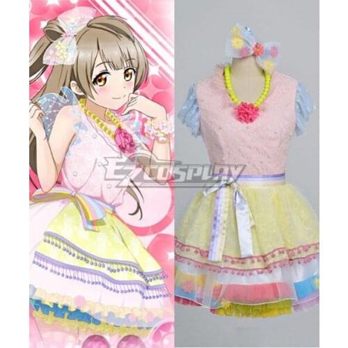 LoveLive! Love Live Kotori Minami Dress Halloween Party Girls Colorful Dress Festival Carnival Dress Cosplay Costume E001