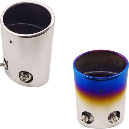 Oval Vehicle Rear Tail Exhaust Muffler Tip Pipe For Toyota Prado Retrofit Exhaust System Equipment Magnaflow Diameter 2.99 inch