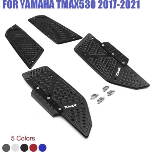 For Yamaha T max tmax 530 tmax530 2017 2018-2020 Motorcycle Front Rear Footboard Steps Footrest Pedal Foot Plate Accessories CNC