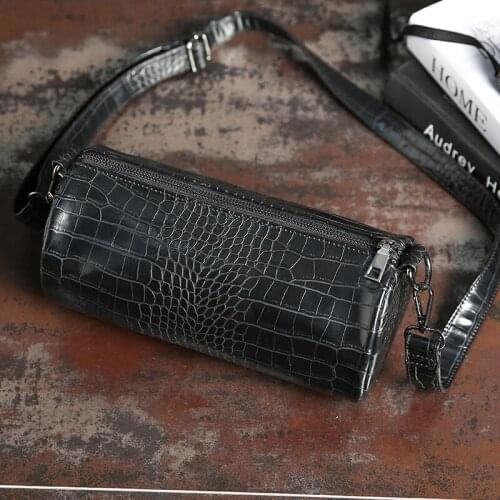 Casual Alligator Handbags Men Crocodile Pattern Messenger Bags Women PU Leather Shoulder Crossbody Bag Female Purse