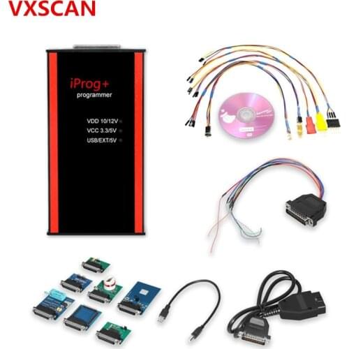 V80 Iprog+ Pro Key Programmer Support IMMO + Mileage Correction + Airbag Reset and Probes adapters for IPROG+ for in-circuit
