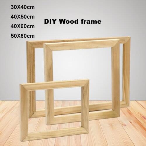 Solid Wood Frame DIY Picture Frames Wall Photo Frame Inner Frame Canvas Frame Combo Box, Frames for Oil Painting Picture