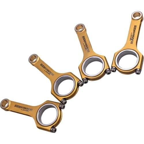Titanize Connecting Rods For Subaru Impreza WRX STI EJ20 EJ22 EJ25 Engine 4340 ARP 2000 3/8" bolts 130.5mm Conrod Bielle Pleuel