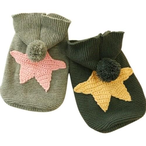 Cute Pet Warm Padded Sweater Pink Starfish Sweater Dog Clothes Pullover Puppy French Bulldog Chihuahua Puppy Clothes Nordic Star