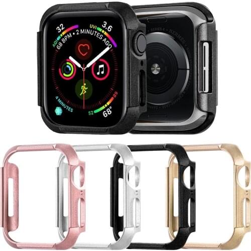 Thin Plastic Bumper for Apple Watch SE Series 6 5 4 Case 40mm 44mm Lightweight Cover for iWatch Shell Accessories