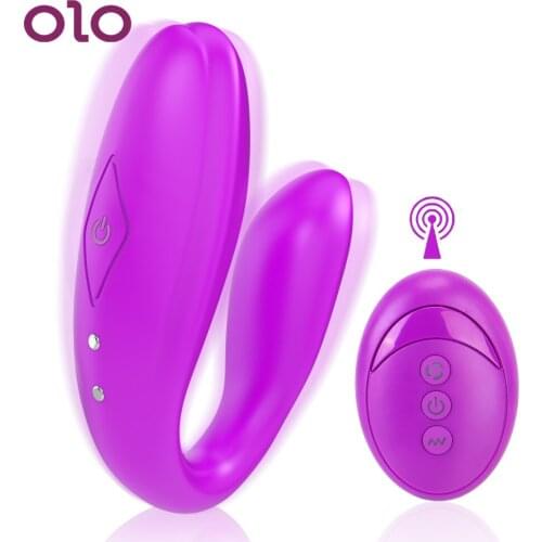 Wireless Remote Control 10 Frequency Dual Motor Silicone Stimulator U Shape Clitoris Vibrators Sex Toy For Woman G Spot Vibrator