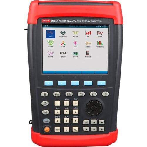 UNI-T UT285A three-phase power quality analyzer, hand-held power analyzer(EU plug)Digital power analyzer Power Energy Meter