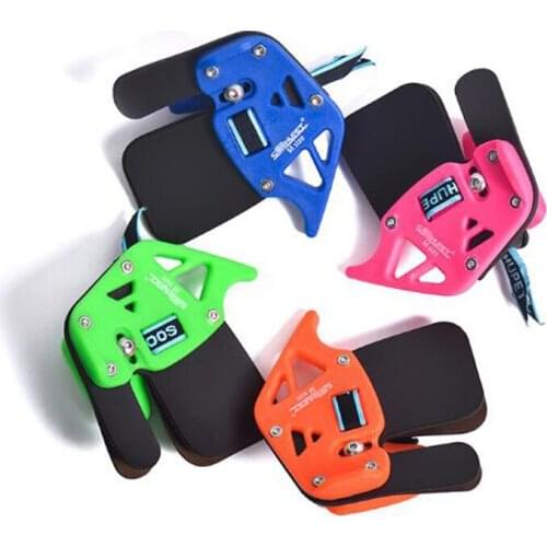 Archery Finger Tab Guard Protection RH Genuine Cowhide S/M/L Hunting For Beginner and Children Shooting