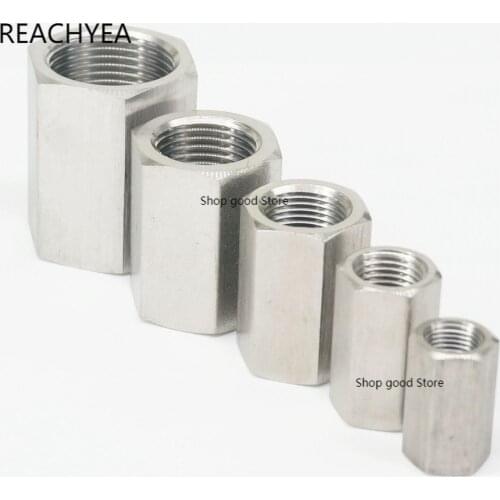 1/8" 1/4" 3/8" 1/2" 3/4" 1" BSP Female 304 Stainless Steel Hex Nut Rod Pipe Fitting Connector Adapter Max Pressure 2.5 Mpa