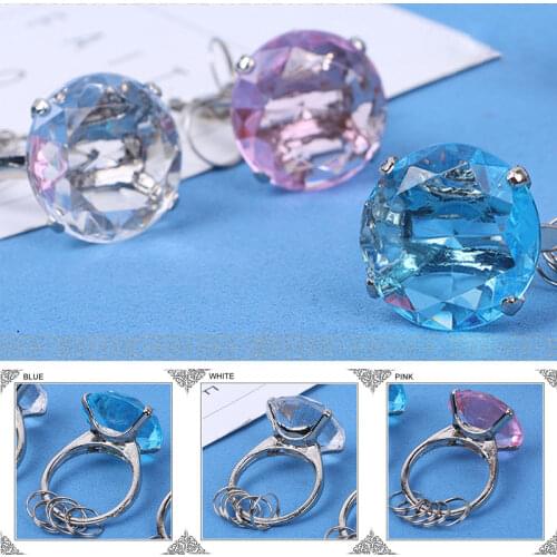 1 Pcs Diamond Crystal Keychain Wedding Engagement Valentine Day Crystal Key Ring Christmas Party Favors Festive Party Supplies
