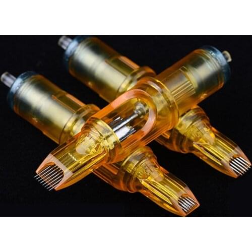 10pcs Disposable Semi-Permanent Makeup Tattoo Cartridge Needle RL/RM/M1/RS Tattoo Gun Supplies 1RL/3RL/5RL/7R