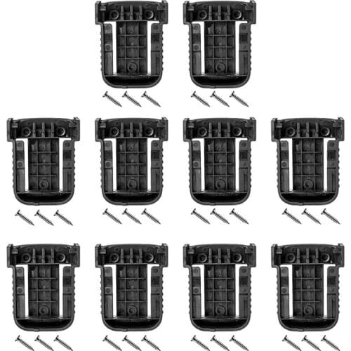 10 Pcs Battery Base, Ready-Made Base Mounting Bracket Is Suitable For Dewalt 20V DCB201DCB60 /M18 18V Battery