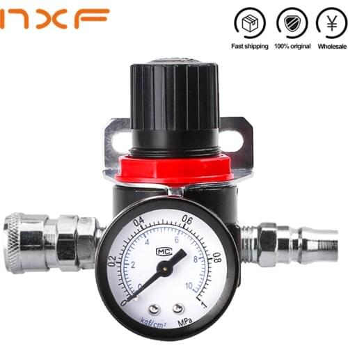 AR2000 02 G1/4'' Pressure regulator Mini Air Ar2000-02 Relief Control Compressor Regulator Treatment Units Valve Gauge Fitting