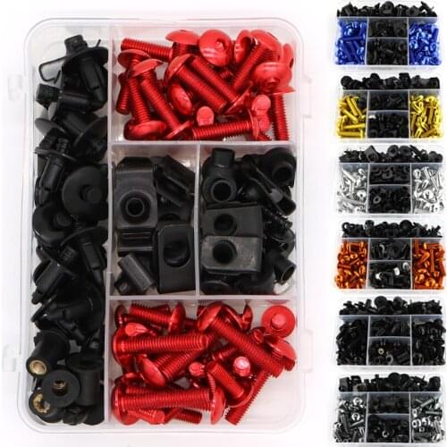 Fit For Yamaha YZFR125 YZF R25 R3 R1 R1M R15 Tmax 500 Tmax 530 TDM900 FJR1300 Complete Full Fairing Bolts Kit Bolts Nuts M5 M6