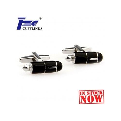 Black Pen Cufflink Cuff Link 2 Pairs Free Shipping Promotion