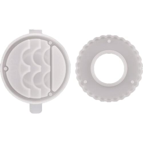 DM103 Silicone Mold For DIY Crystal Epoxy Resin Eyelashes Storage Box Resin Mold Jewelry Tools