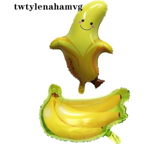 Banana Cartoon Fruit Foil Balloon Summer Children Birthday Party Valentines Day Christmas Decoration Ball High Quality Toy