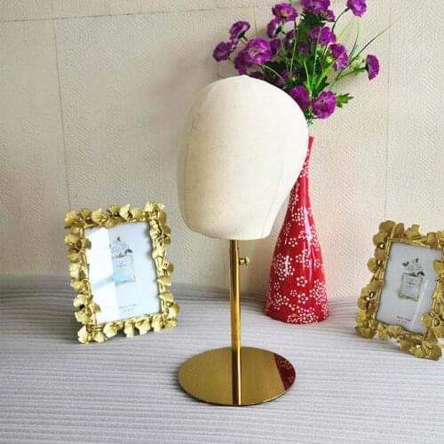 21'' Adjustable Canvas Wig Making Mannequin Head For Hat Cap Toupee Display
