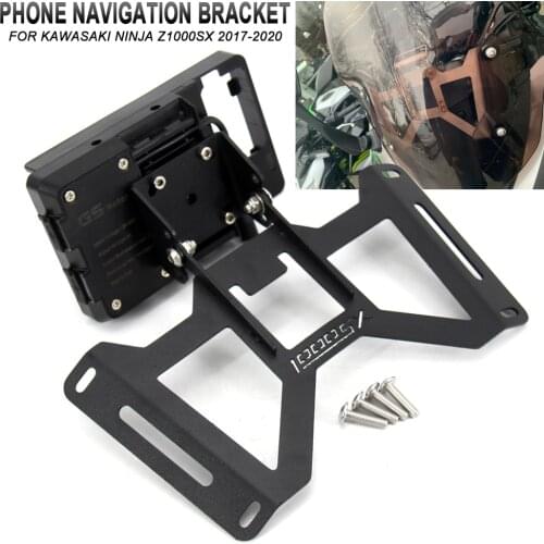 GPS Smart Phone Navigation Mounting Bracket Adapter Holder For Kawasaki NINJA Z1000 SX 2017-2020