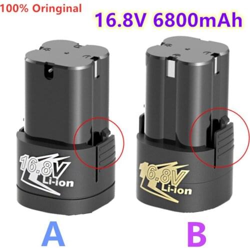 New 16.8V 6800mAh Lithium Battery 18650 Li-ion Battery Power Tools accessories For Cordless Screwdriver Electric Drill Batter