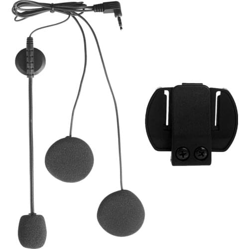 3.5mm Jack Microphone Speaker Headset And Helmet Intercom Clip for Motorcycle Bluetooth Device EJEAS V6 V6 PRO