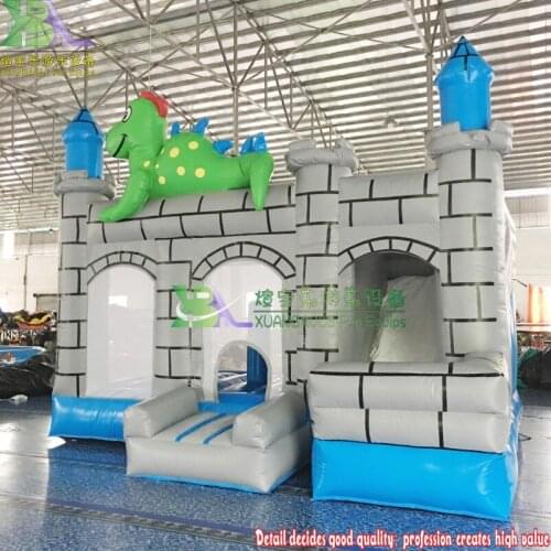 Inflatable Dinosaur Trampoline Combo Slide,Commercial Use PVC Tarpaulin Castle Bounce House