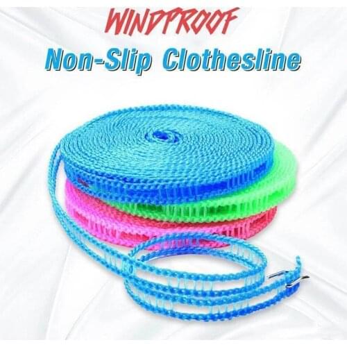 5m Nylon Hanging Rope Home Storage Clotheslines Outdoor Drying Rack Clothesline Non-slip Washing Clothes Hangers Line Rope