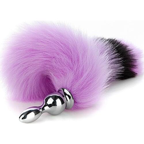 Novice Removable Anal Stuffed Tail SM Sex Toys 2nd Yuan Backyard Anal Stuffed Fox Tail Dance Slut AdultGames Silicone Cock Ring