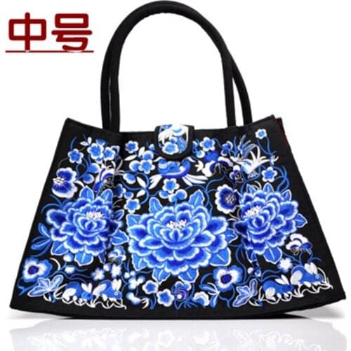 New Chinese national style embroidery handbags travel features vintage embroidery shoulder bag wholesale