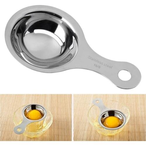 304 Stainless Steel Egg Separator Long Handle Egg Divider Eggs Yolk Filter Baking Cooking Egg Tools Baking Accessories