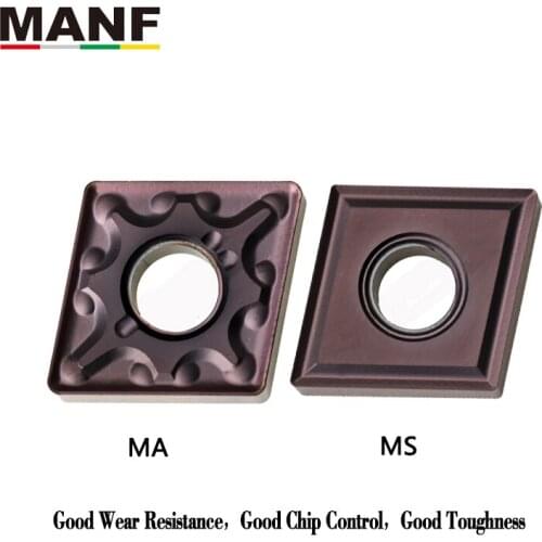 MANF Lathe Cutter CNMG120404-MA CNMG120408-MA PVD Coating For Stainless Steel For MCLNR1616h12 MCLNR2020k12 MCLNR2525m12